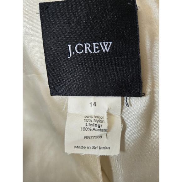 J. Crew Fine Wool Blue Midi Coat 14 - Picture 5 of 6